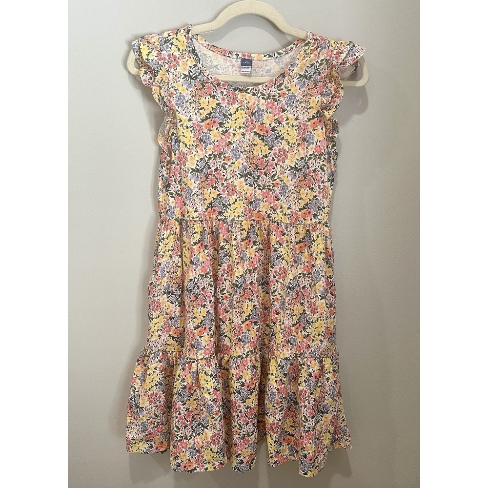 Old Navy Wildflower Floral Flutter Sleeve Midi Sundress Girls XL Colorful NWT